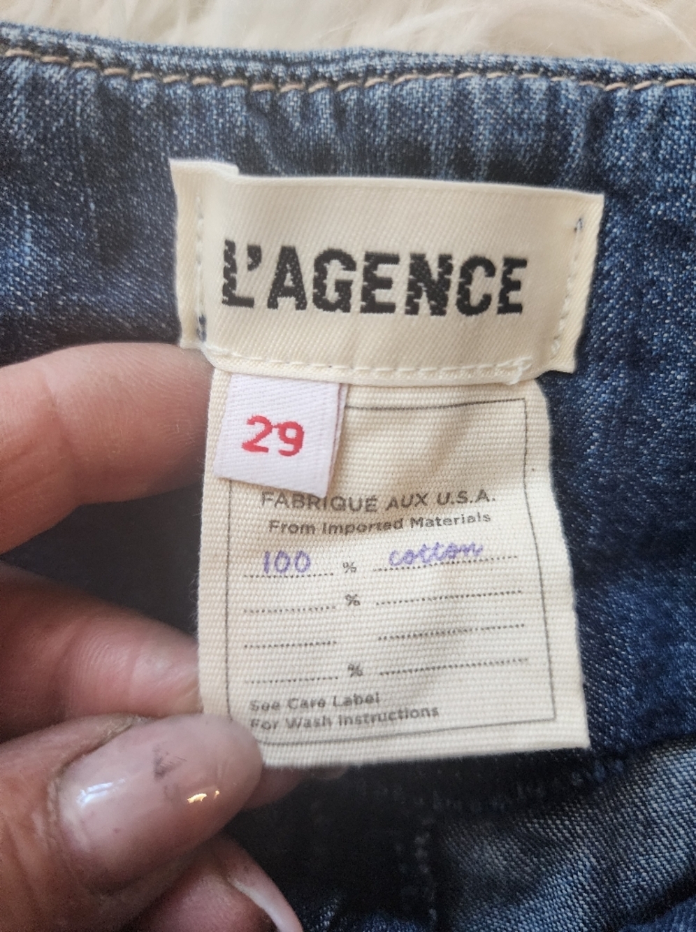 L'AGENCE Violette Jeans High Waist Relaxed Fit Denim Pants Womens Size 29 - Picture 3 of 16